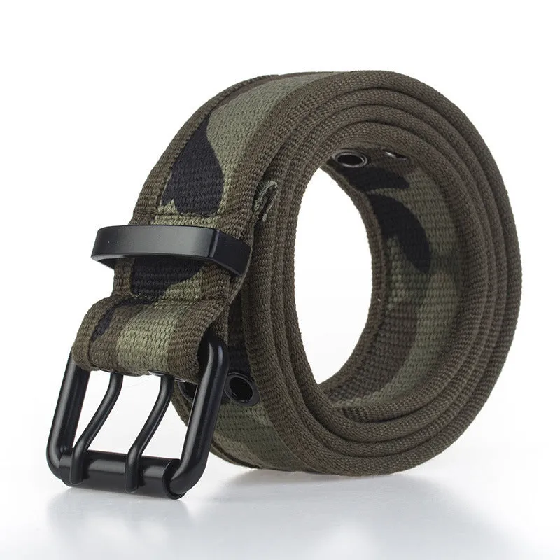 110cm x 3.8cm AWMN Tactical Belt Adjustable Waist Belts Camping Hunting Lightweight Nylon Waistband