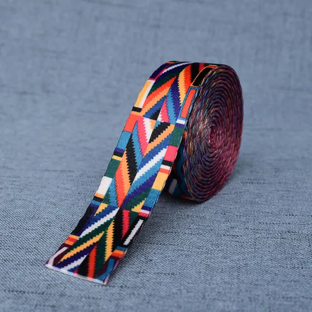 12 Colors Printed Webbing Ribbon Luggage Belt Strap Rope