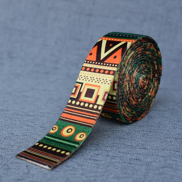 12 Colors Printed Webbing Ribbon Luggage Belt Strap Rope