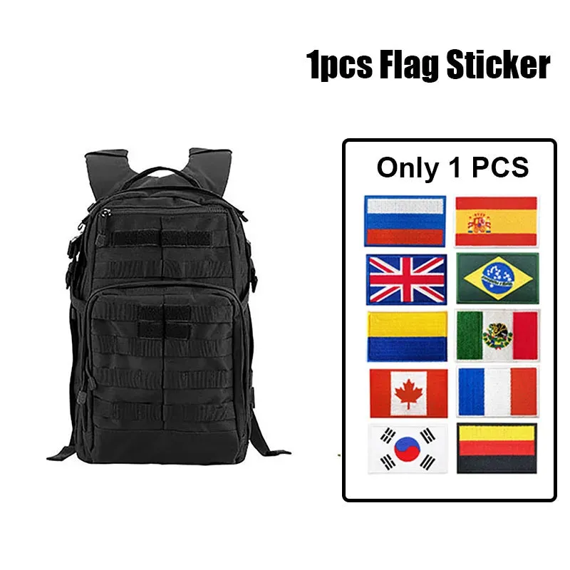 25L Tactical Camouflage Hiking Backpack, Outdoor Camping Travel Rucksack