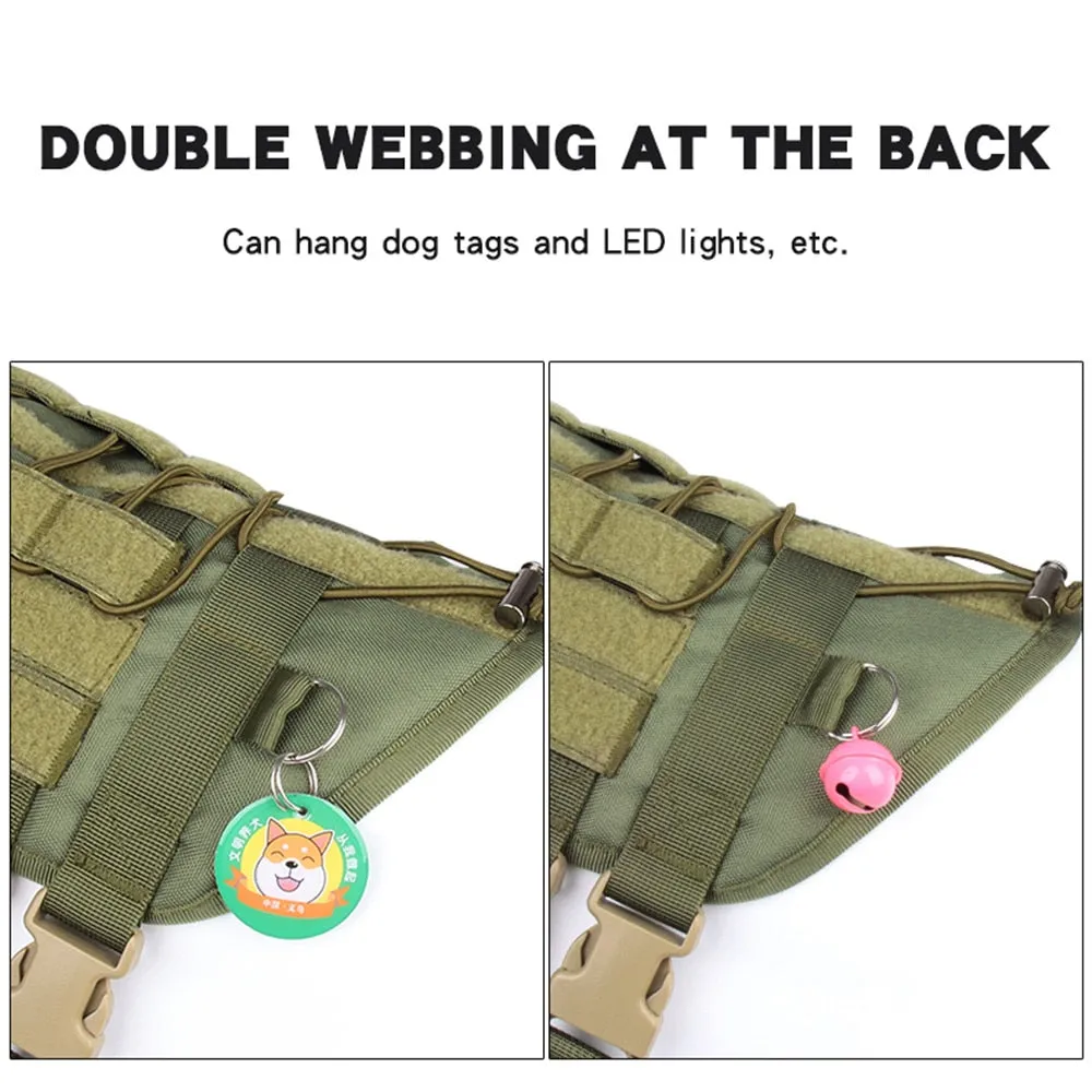 Adventure Paws: Tactical Dog Harness - Your Perfect Outdoor Training and Walking Companion for Medium and Large Dogs!