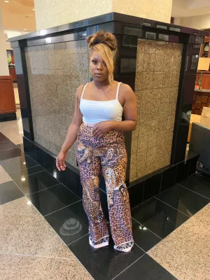 Animal print Flares