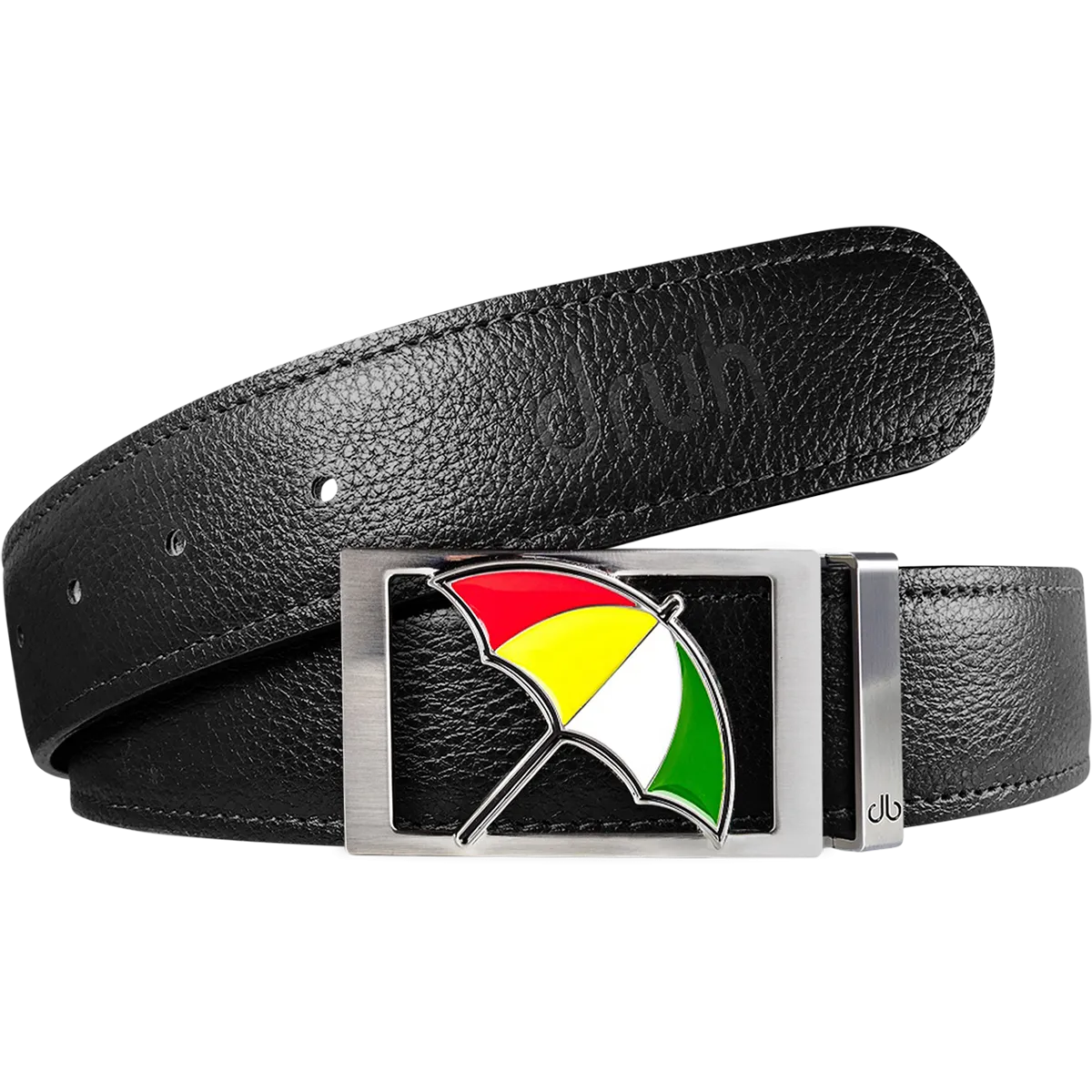 Arnold Palmer Ballmarker Buckle and Full Grain Leather Belt in Black