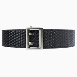 Basket Weave Duty Ratchet Belt, Nickel Buckle, 2.25" [57mm]