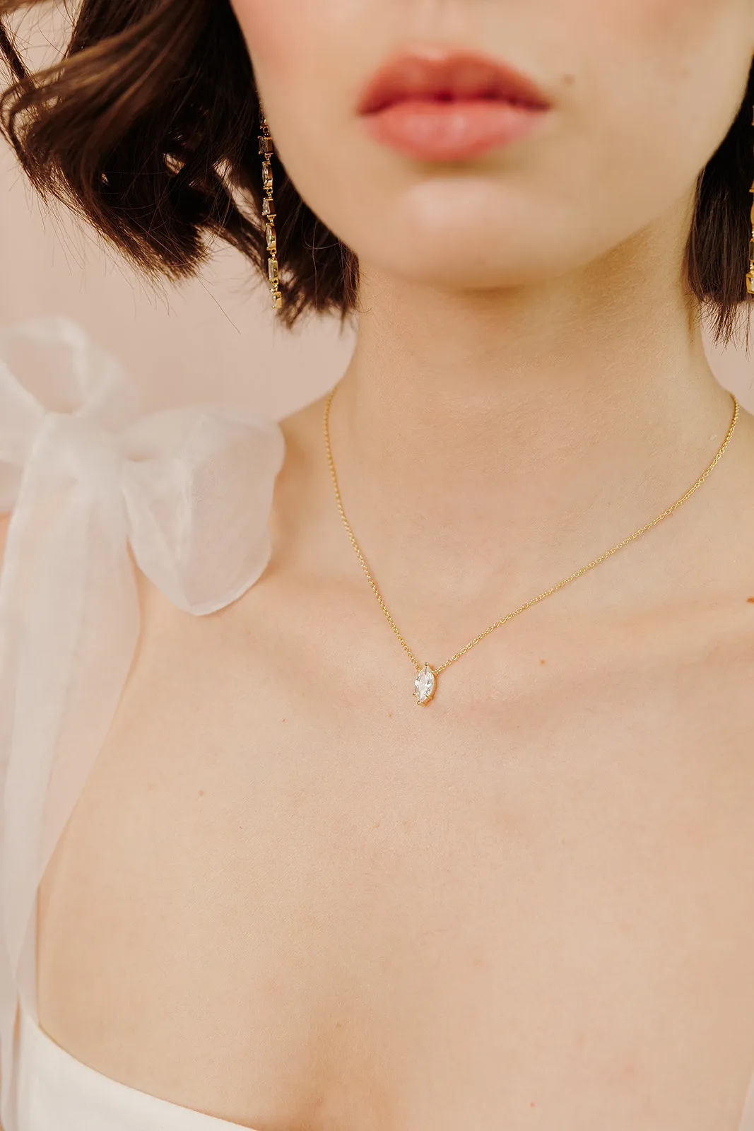 Bianca Brilliant Marquise Necklace
