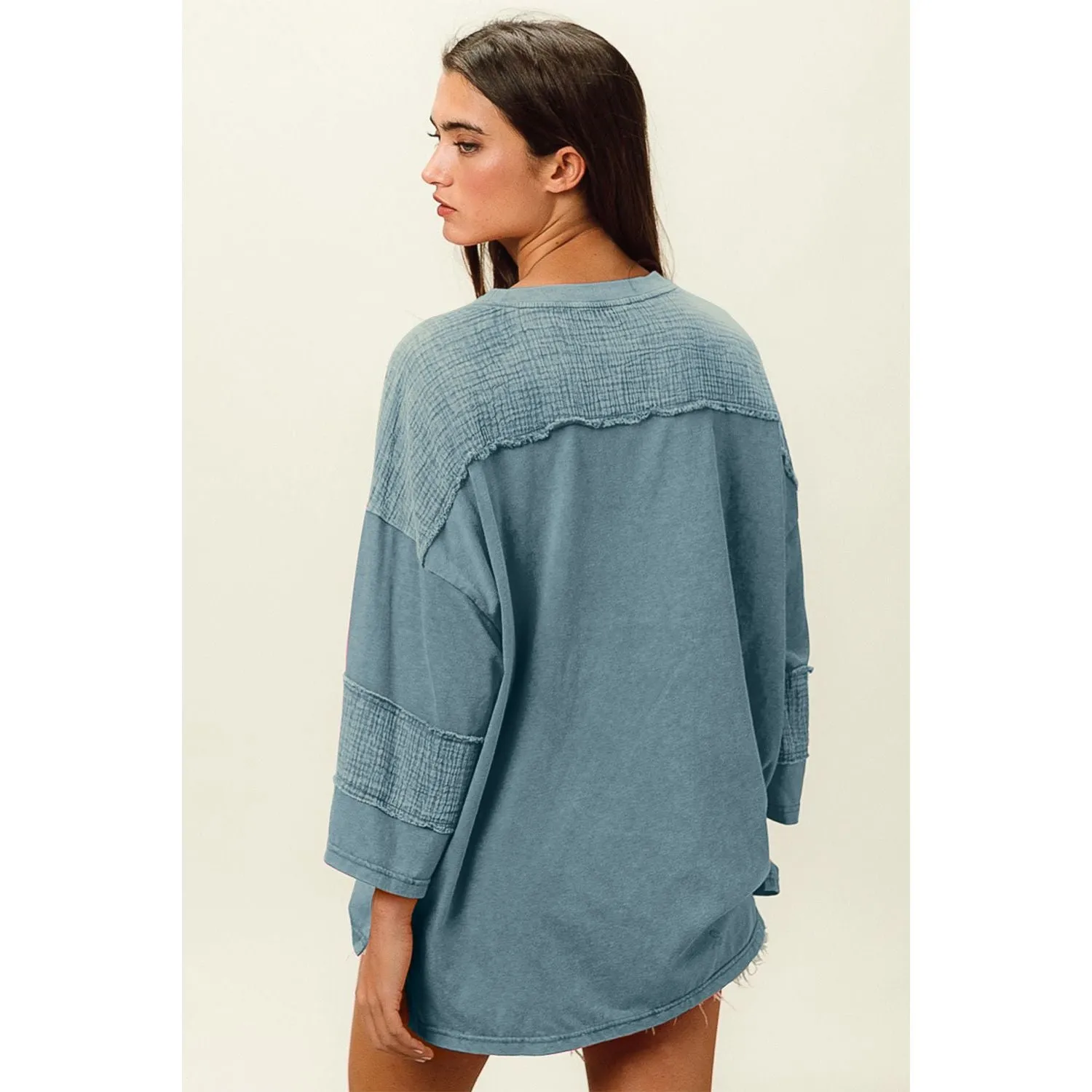 BiBi High-Low Washed T-Shirt