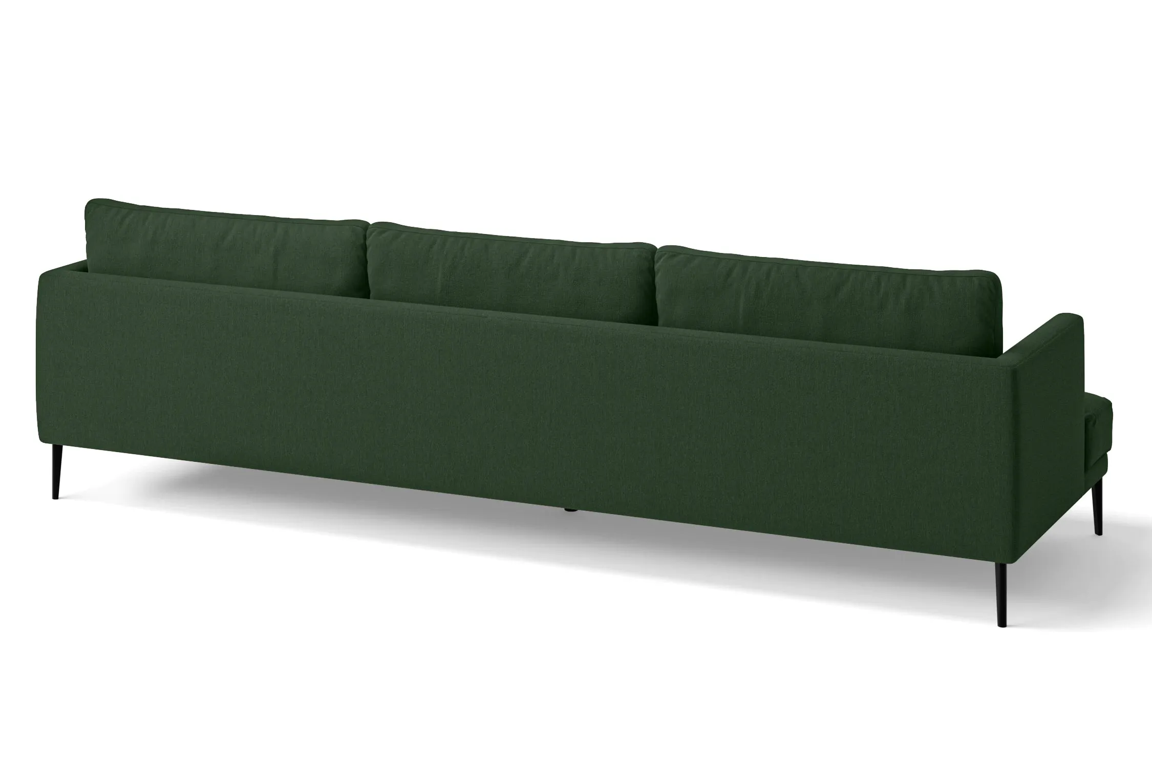Bisceglie 4 Seater Sofa Forest Green Linen Fabric