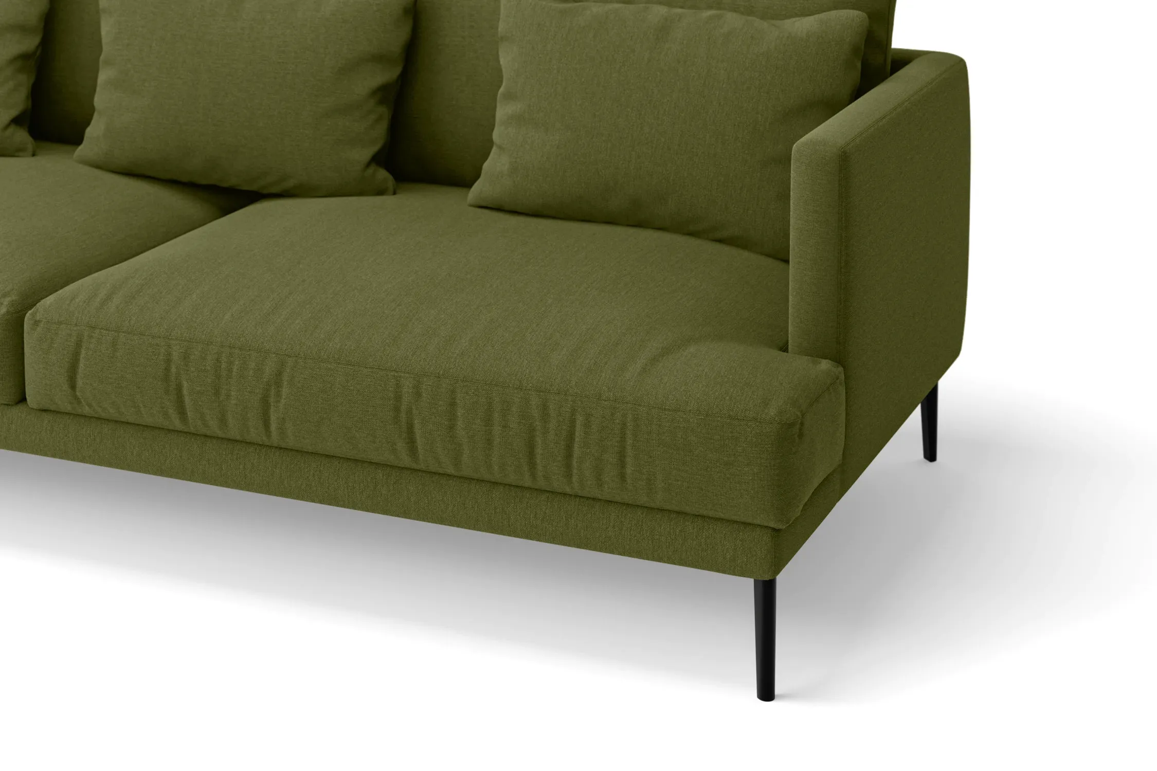 Bisceglie Armchair Olive Linen Fabric