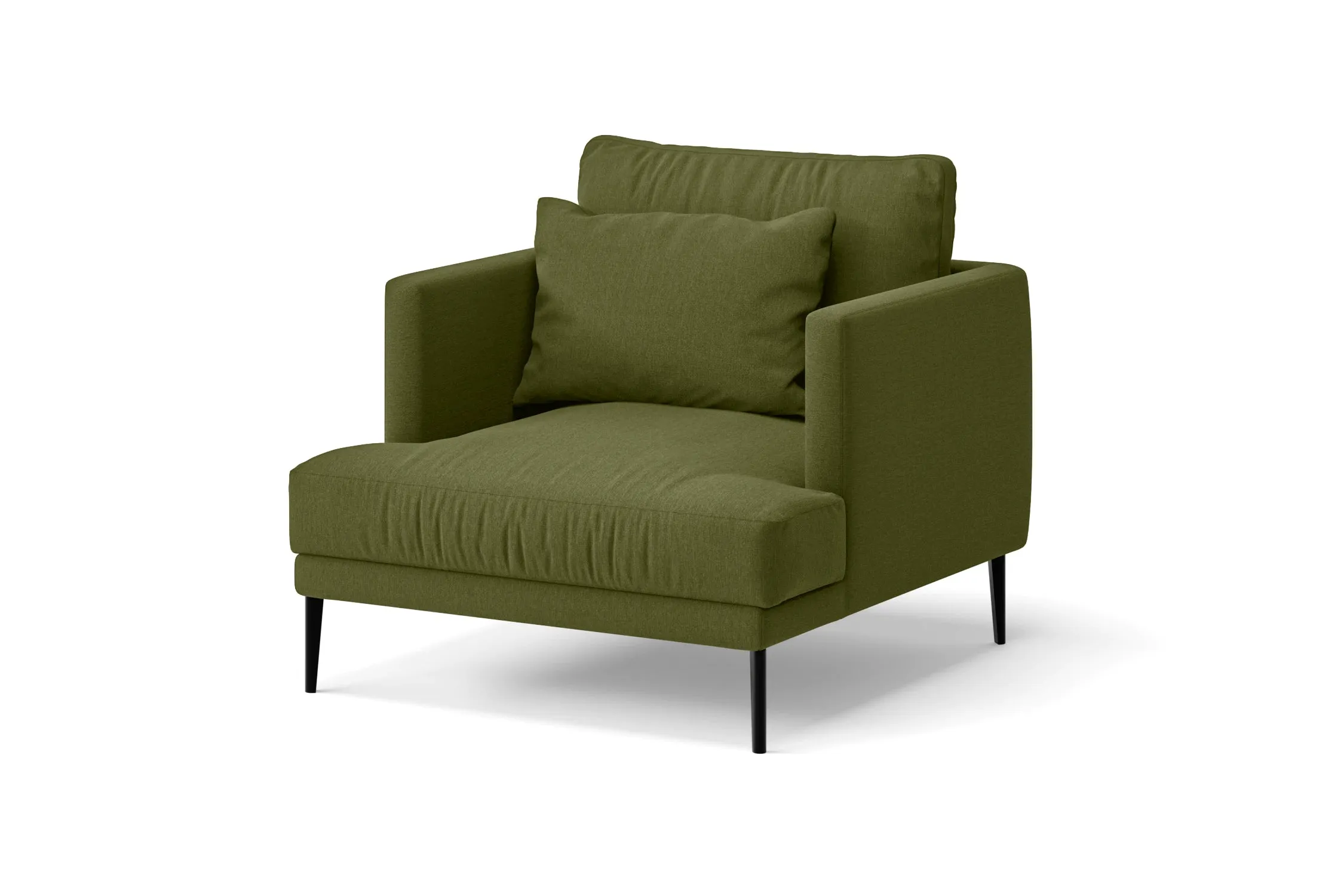 Bisceglie Armchair Olive Linen Fabric