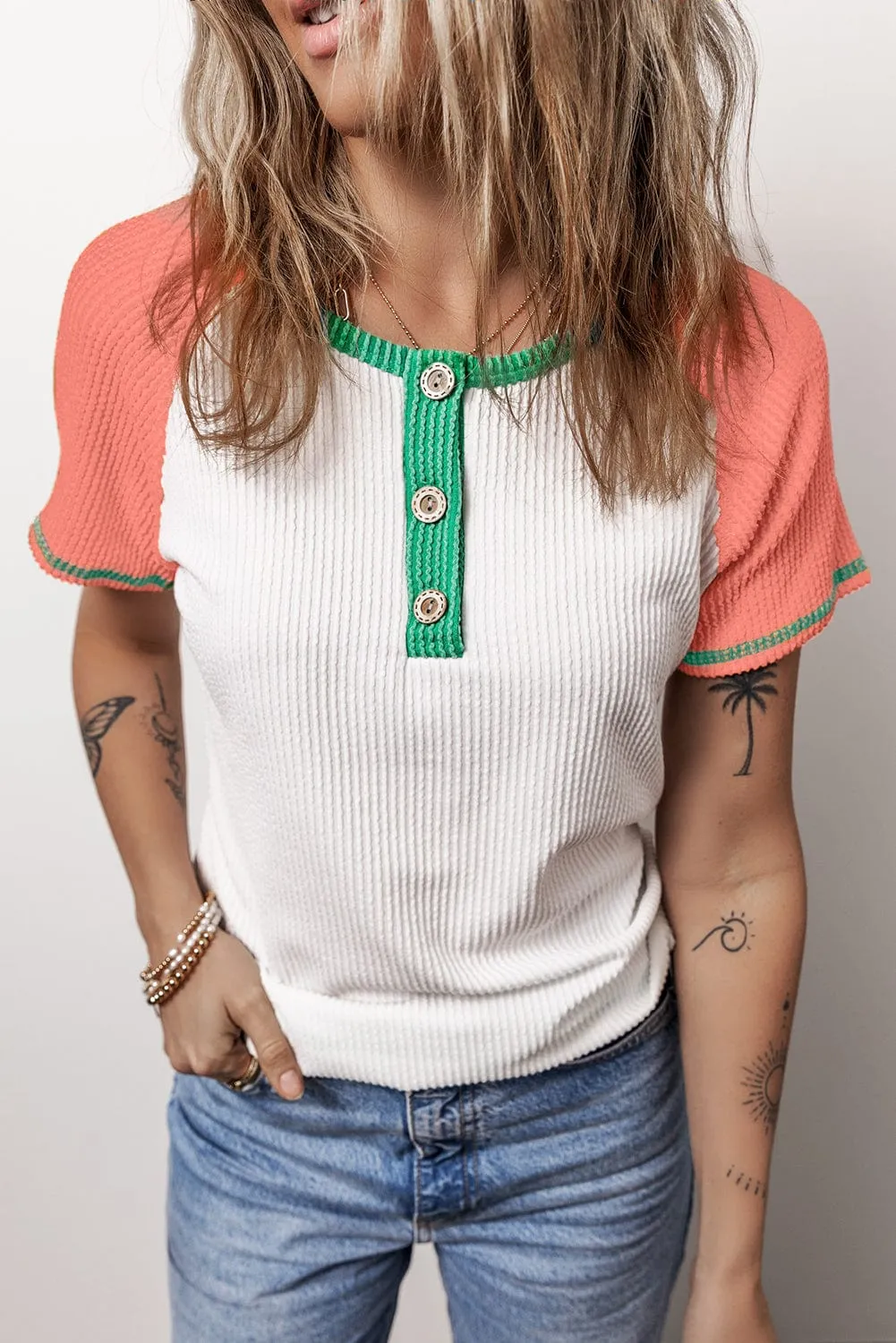 Bohemian Henley Top