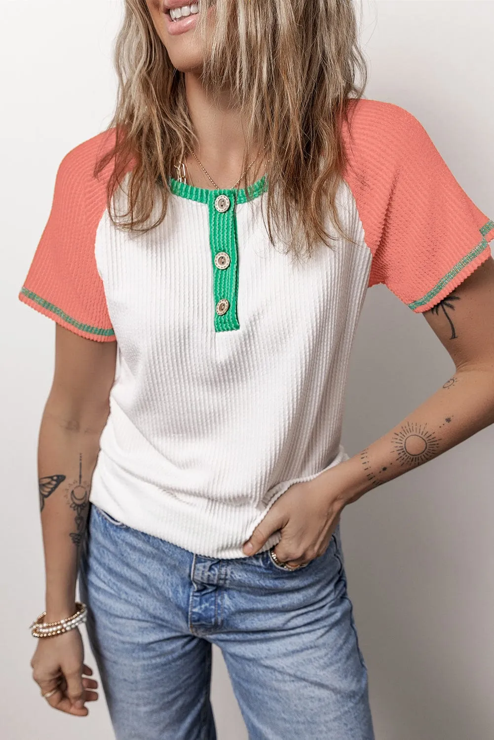 Bohemian Henley Top