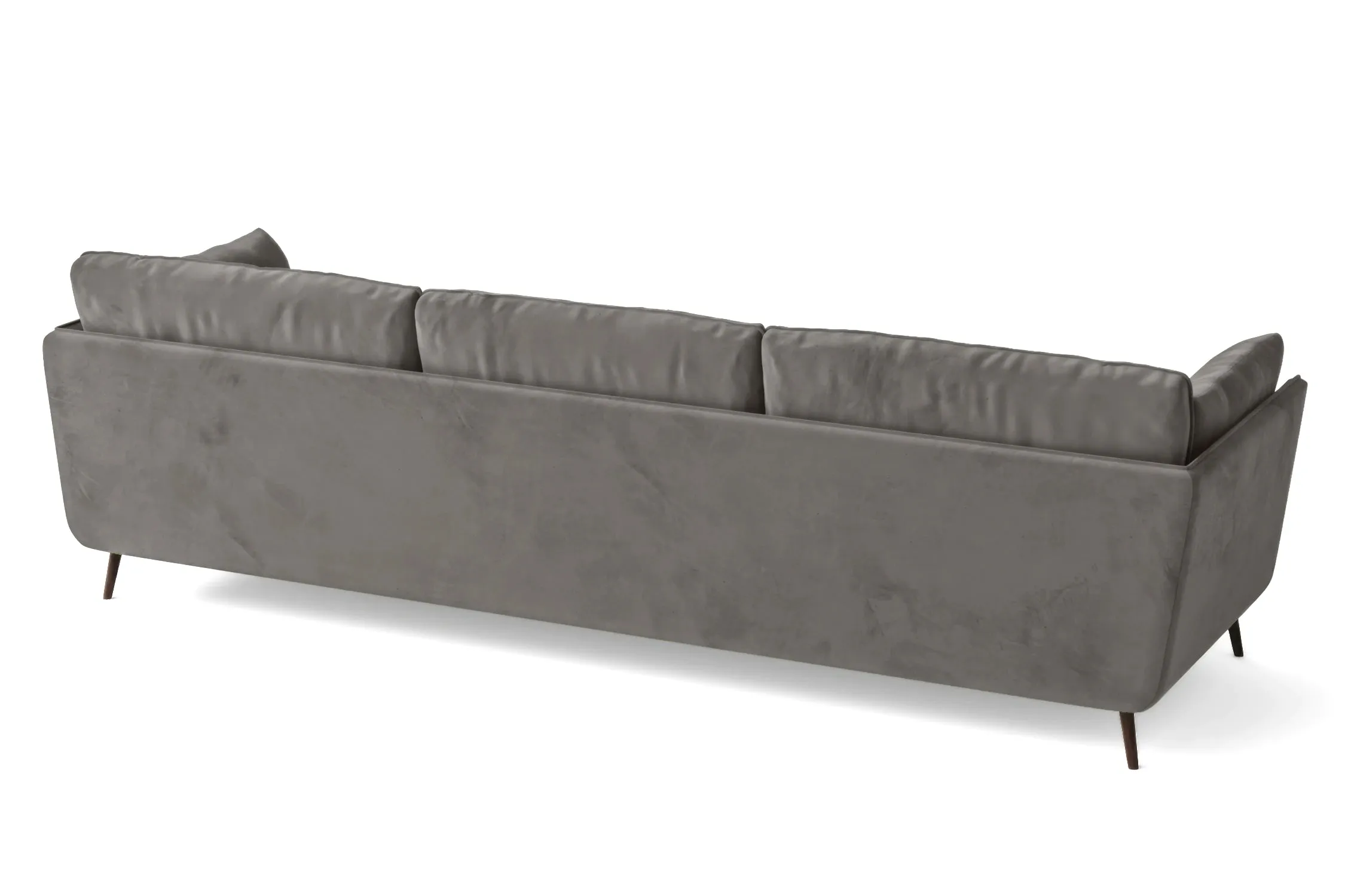 Bologna 4 Seater Sofa Grey Velvet