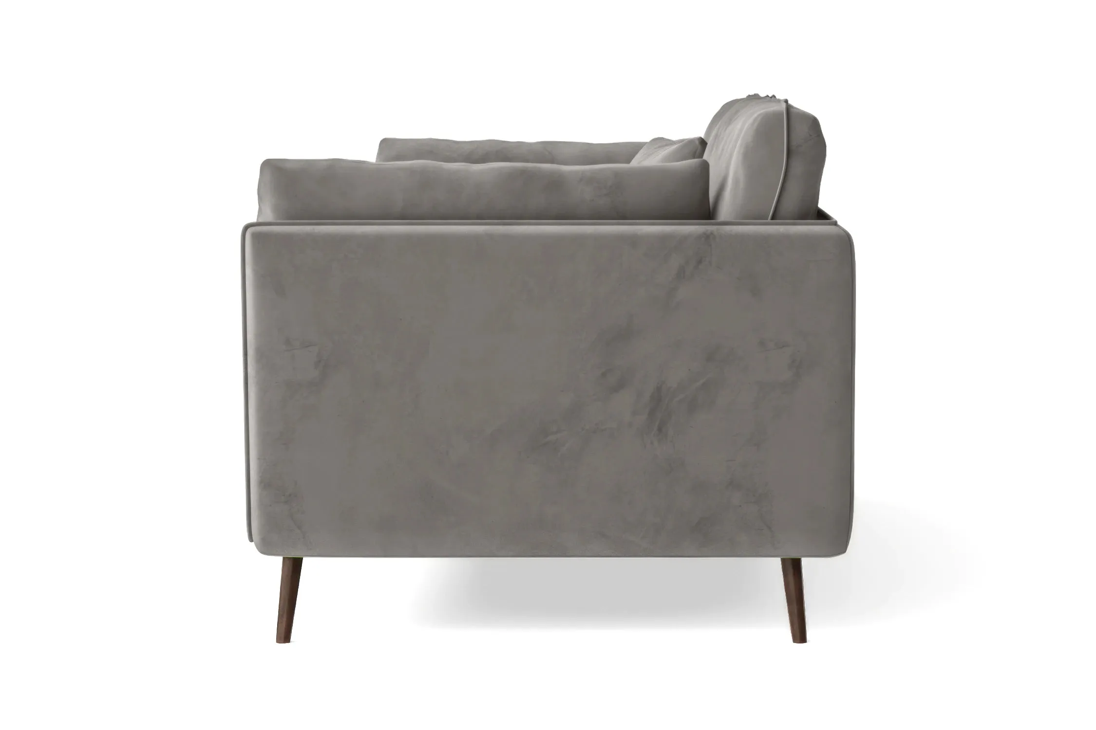 Bologna 4 Seater Sofa Grey Velvet