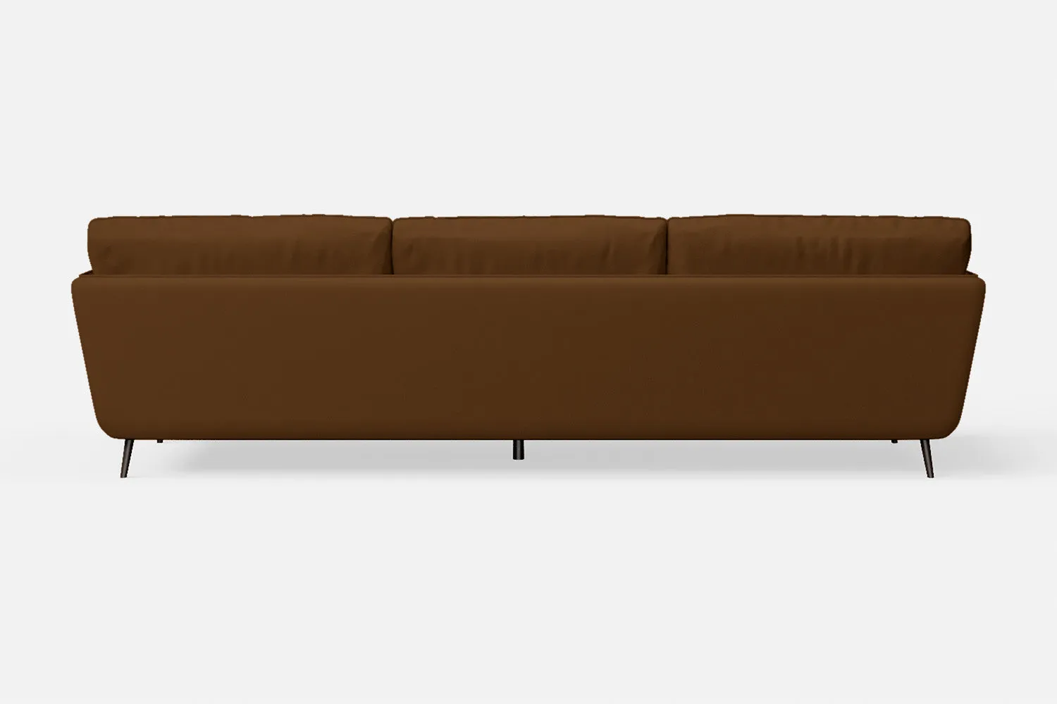 Bologna 4 Seater Sofa Walnut Brown Leather