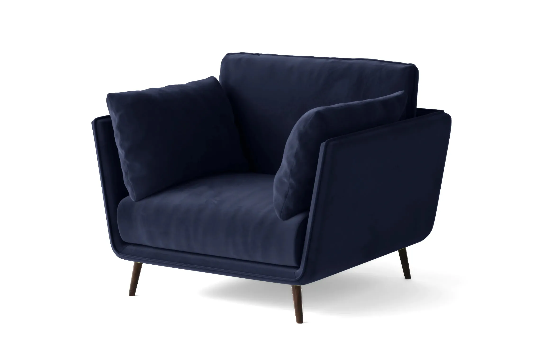 Bologna Armchair Dark Blue Velvet