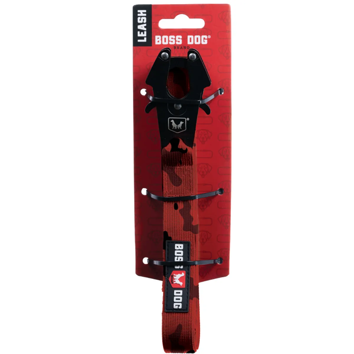 Boss Dog Tactical Dog Leash 4' x 1.25" Camo Red