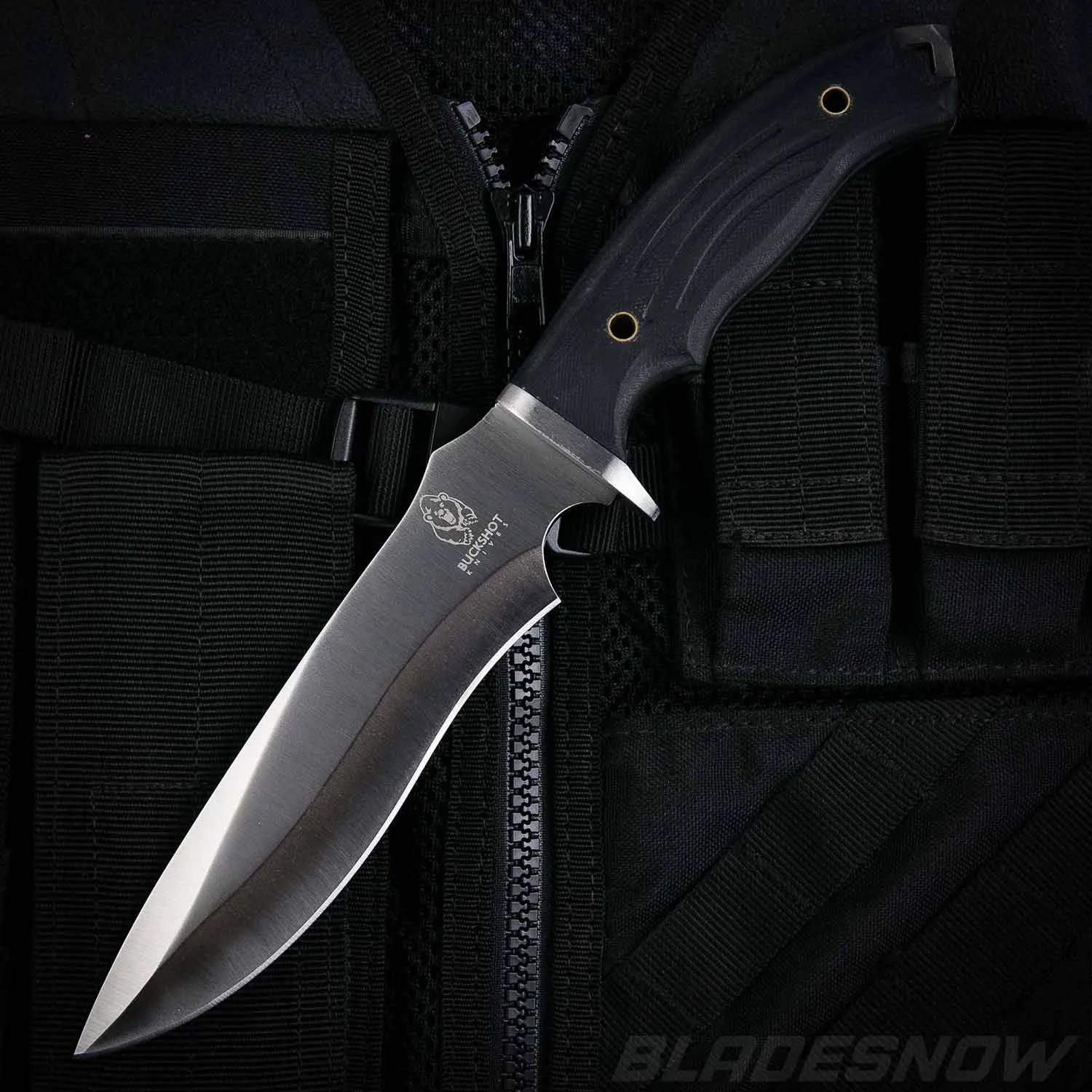 Bushcraft Knife Black G10