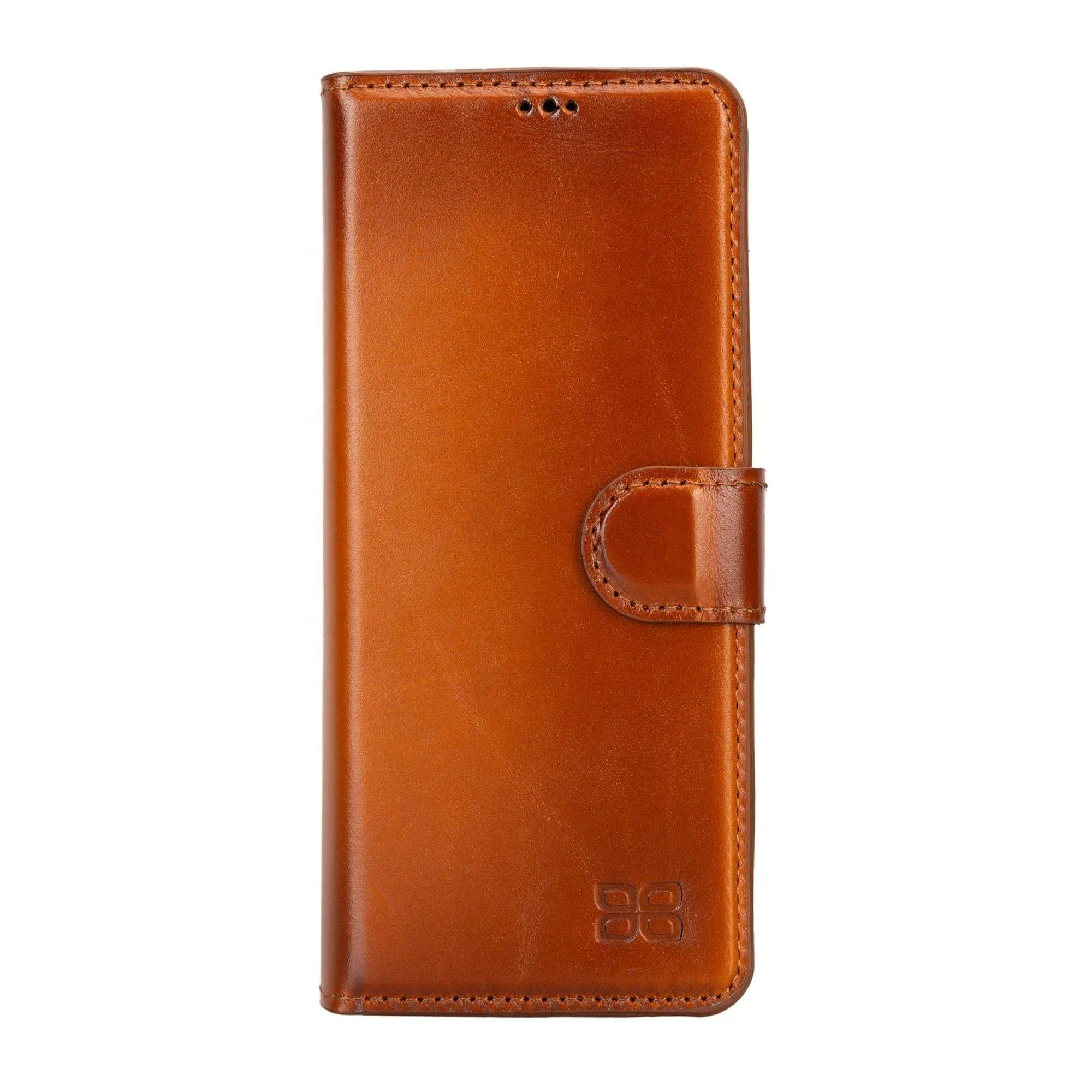 Carter Leather Samsung Galaxy Z Fold 4 Wallet Case, Rustic Tan