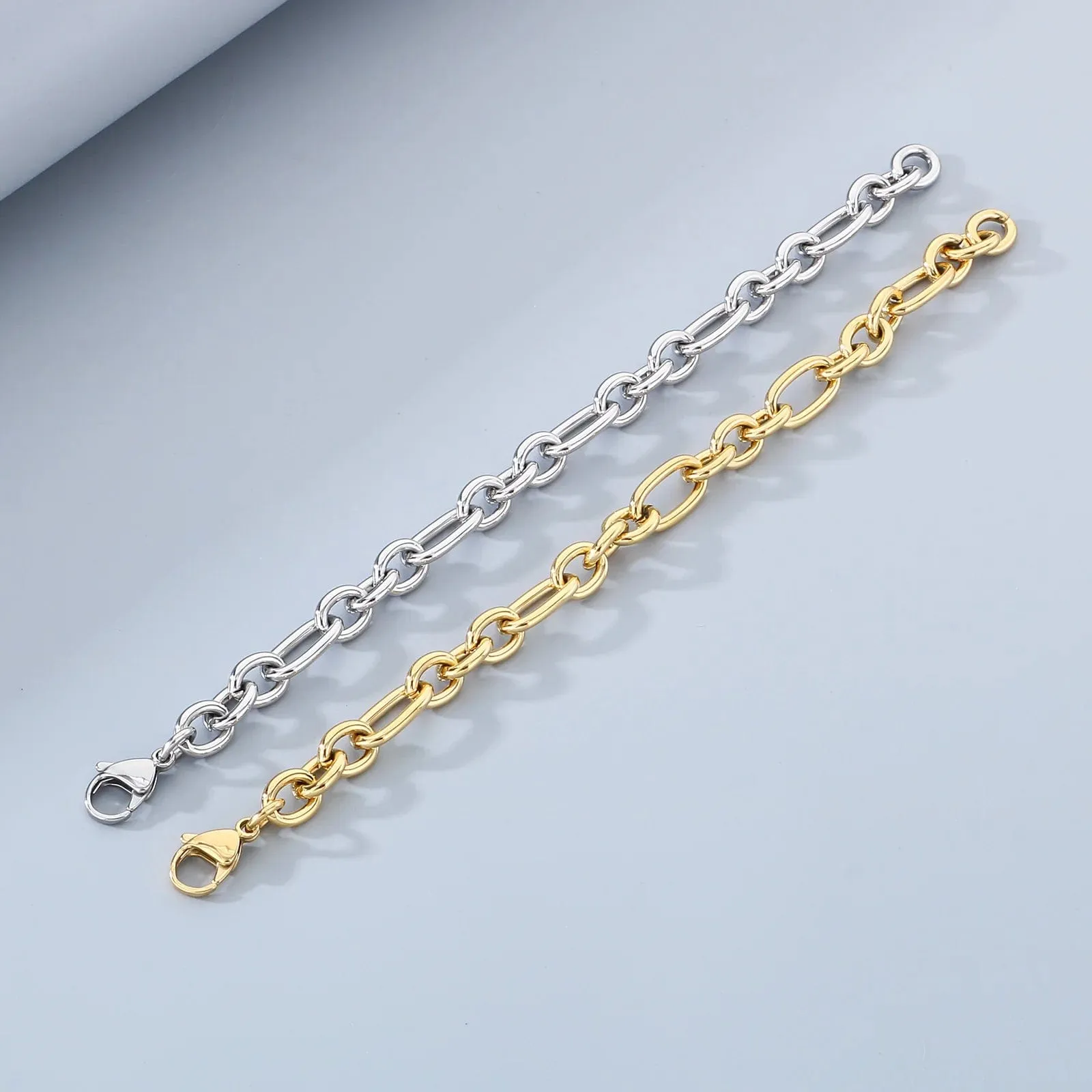 Casual Charm Stainless Steel Splicing Chain Design (Free)