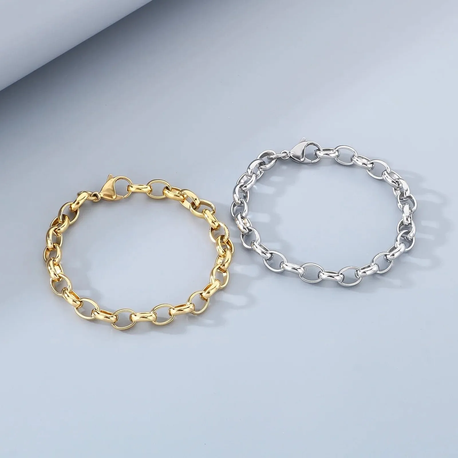 Casual Charm Stainless Steel Splicing Chain Design (Free)