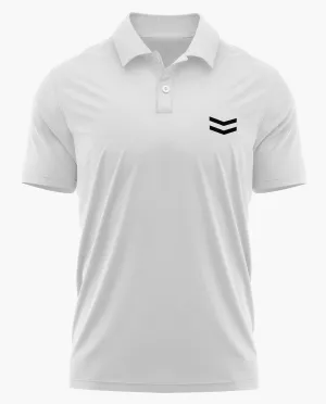 Chevron White Polo T-Shirt