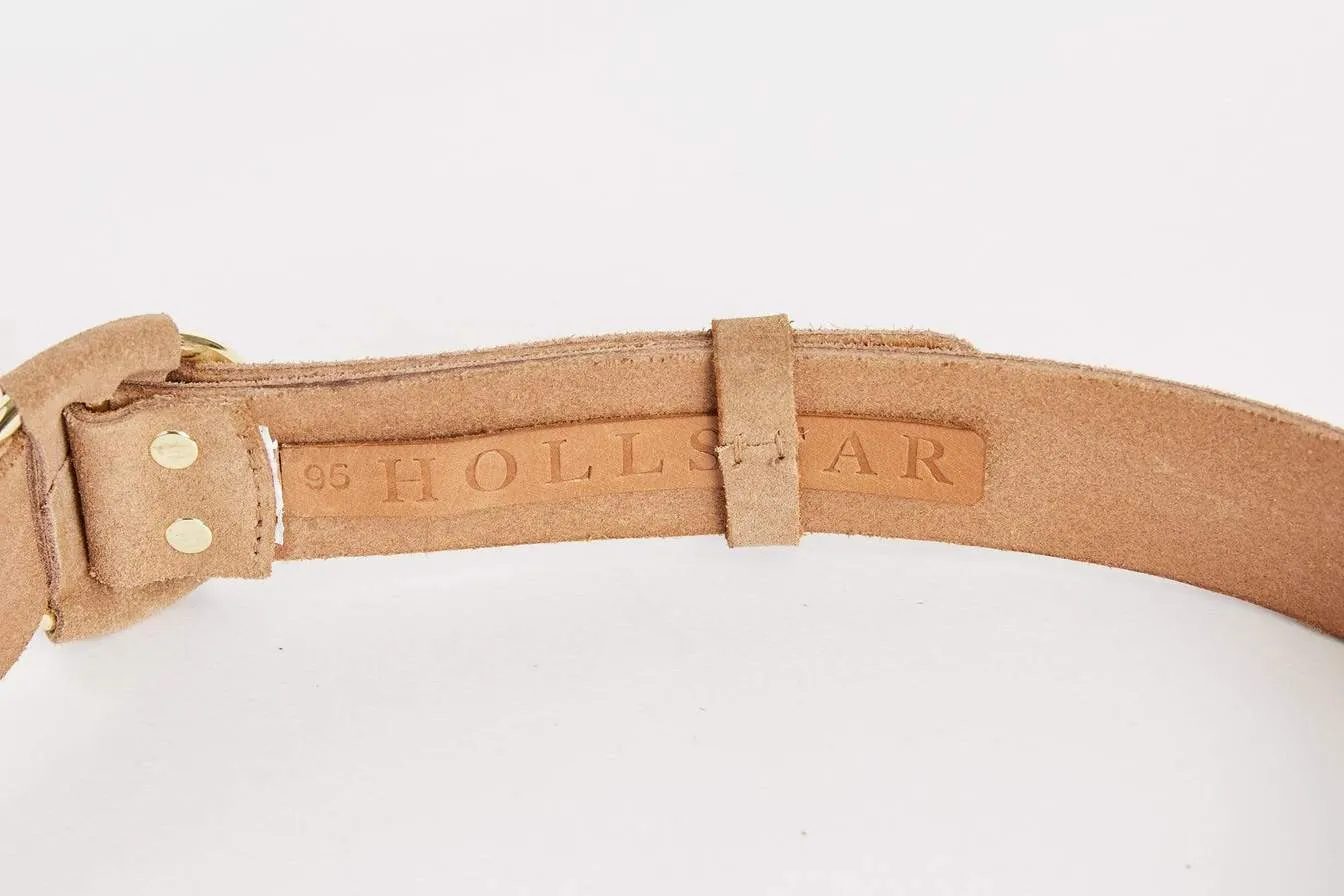 Cleo Tan Suede Leather Belt