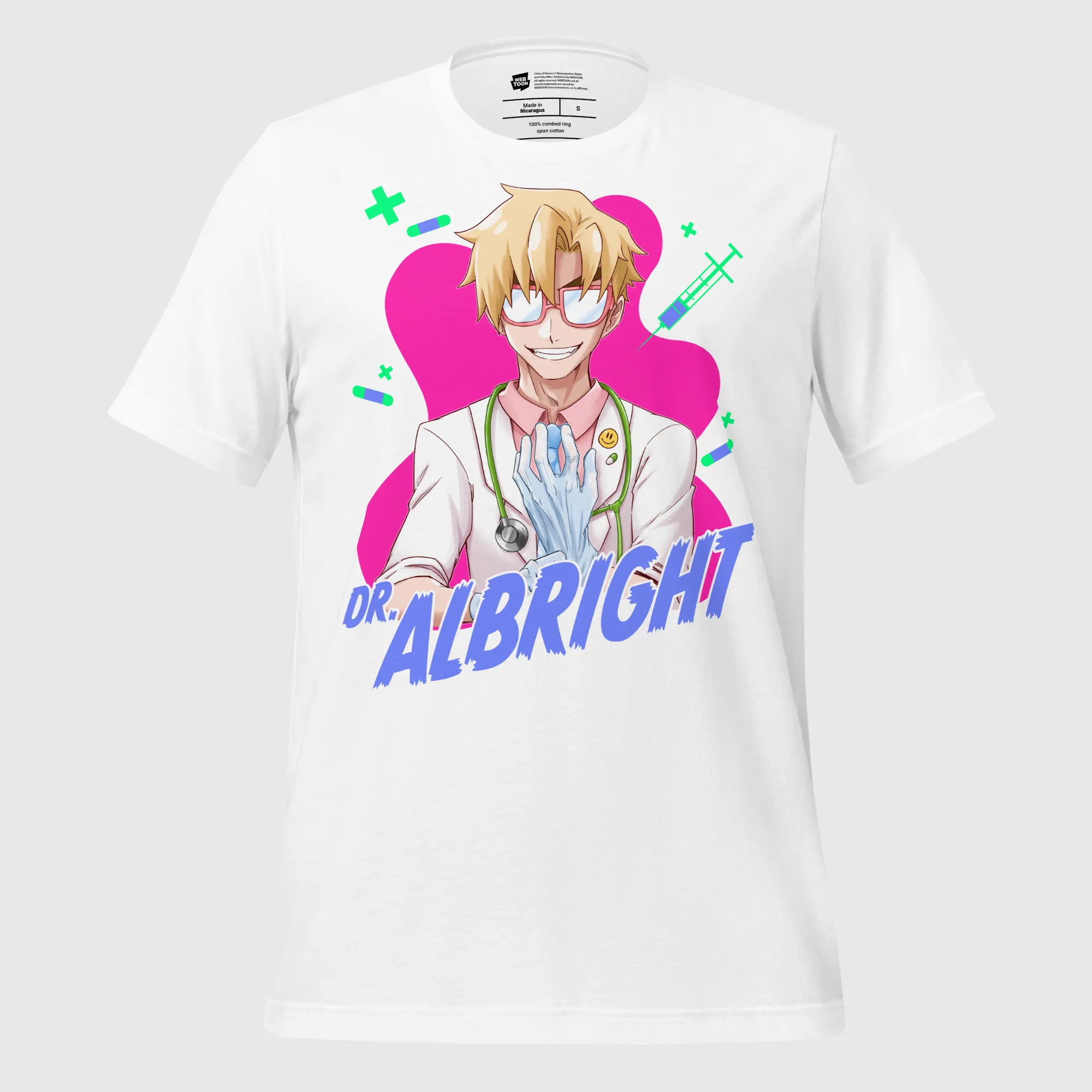 CLINIC OF HORRORS - DR. ALBRIGHT UNISEX T-SHIRT