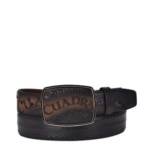 CV487RS - Cuadra black/brown fashion casual cowboy leather belt for men