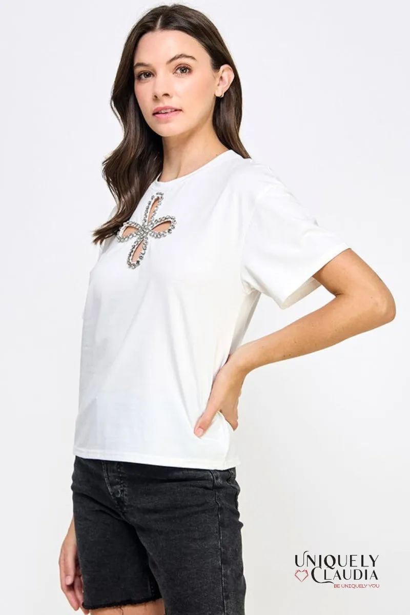 Daisy Embellished Tee
