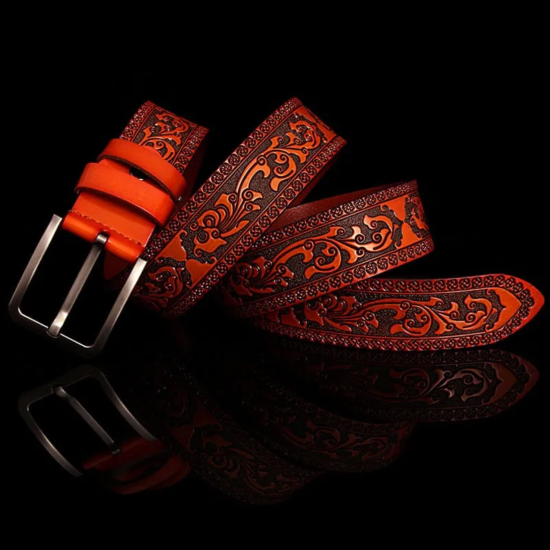 Designer Cow Leather Belt - Classic Style
