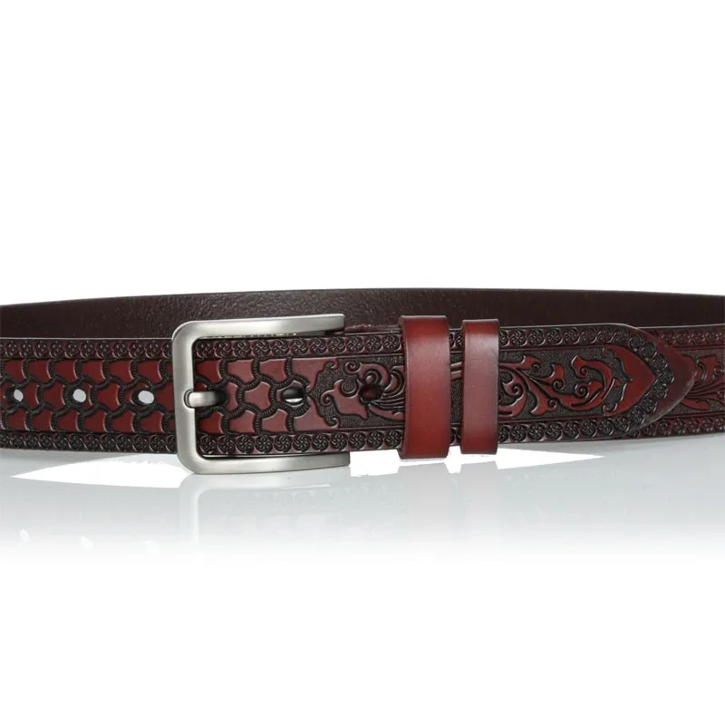 Designer Cow Leather Belt - Classic Style