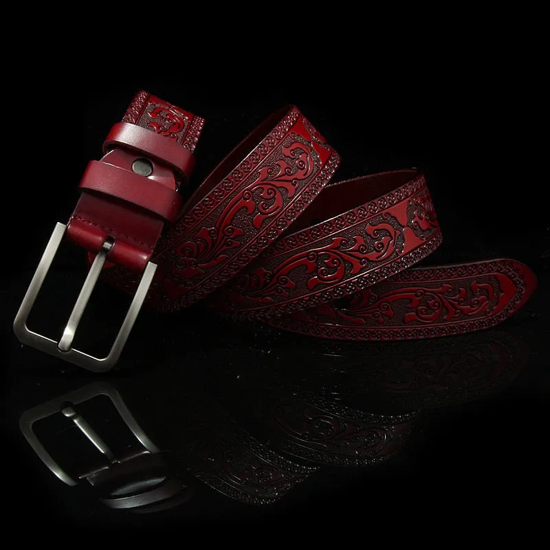 Designer Cow Leather Belt - Classic Style