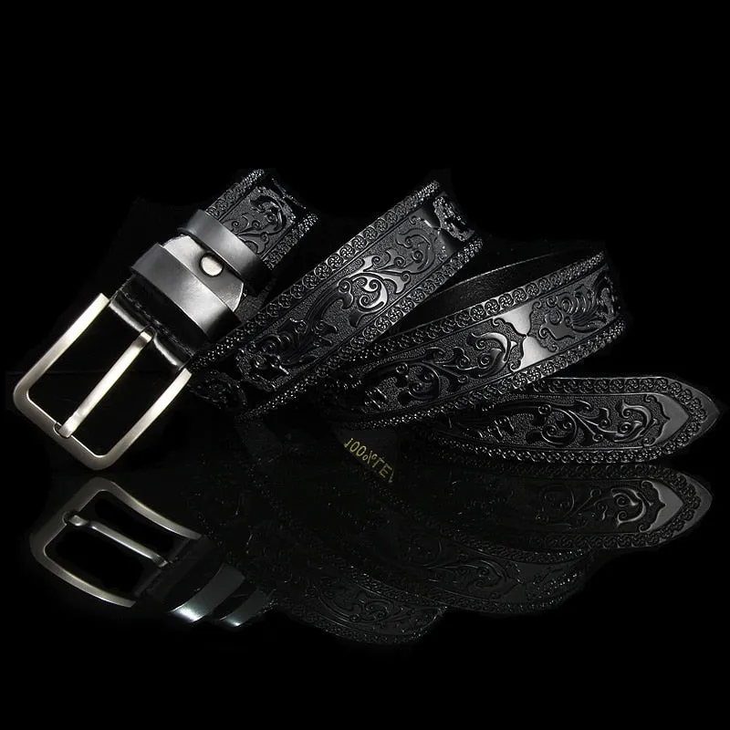 Designer Cow Leather Belt - Classic Style