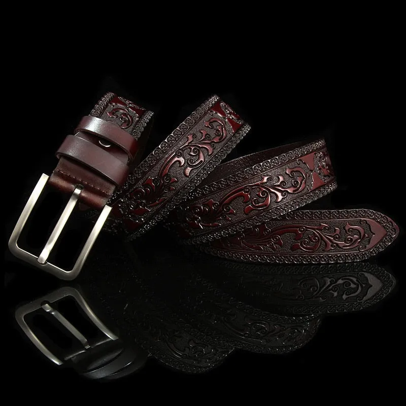 Designer Cow Leather Belt - Classic Style