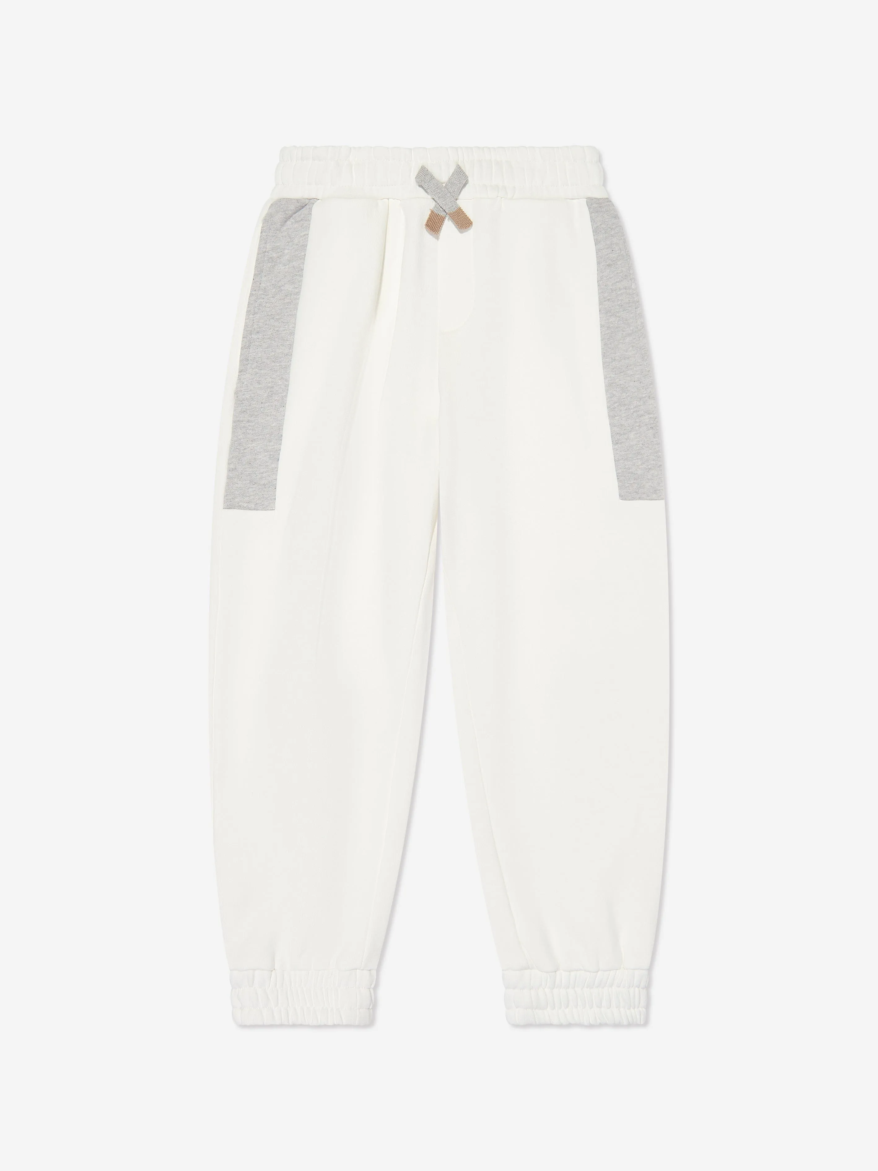 Eleventy Boys Fleece Tracksuit in Ivory