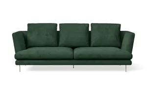 Faenza 3 Seater Sofa Green Velvet