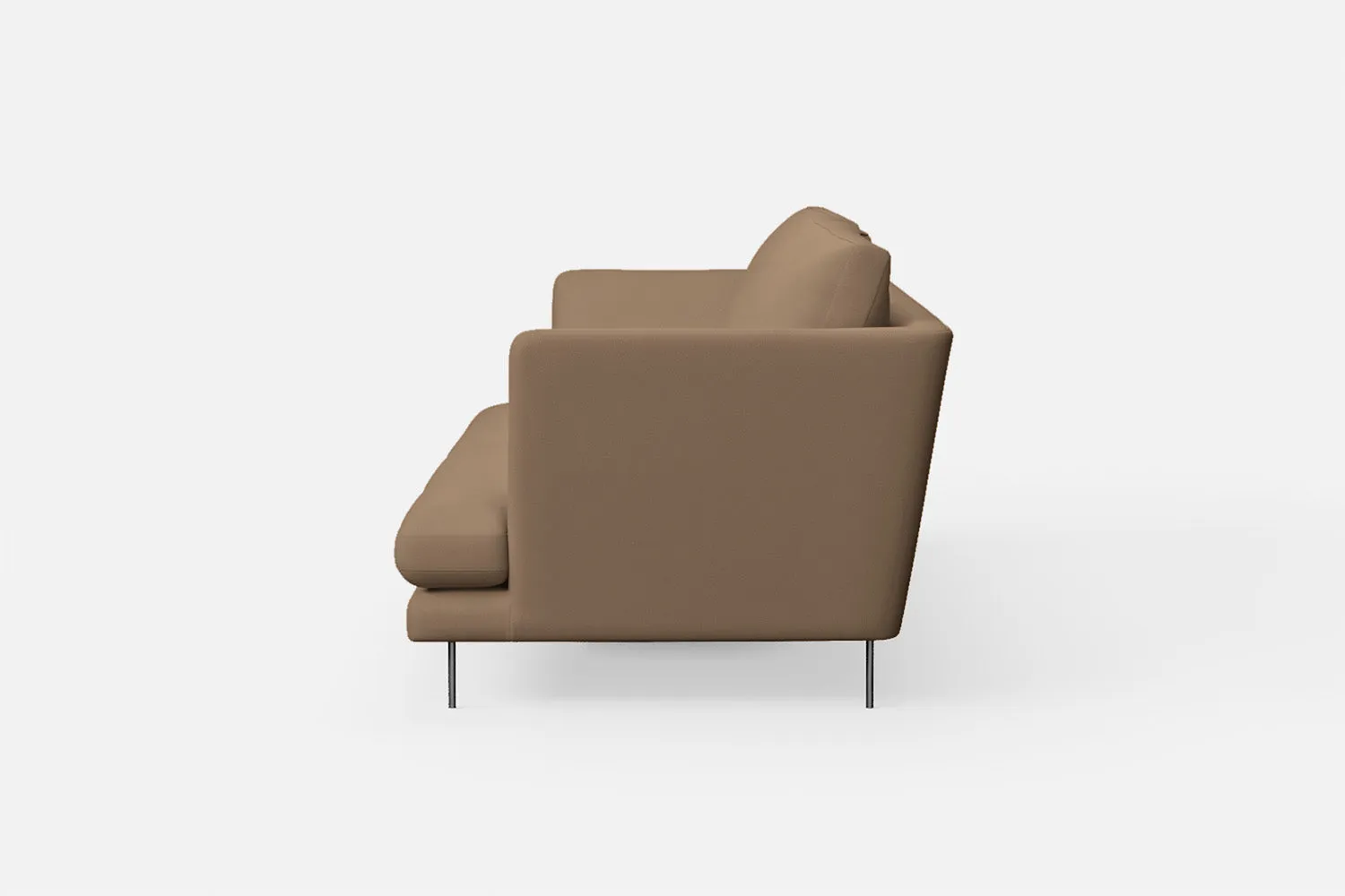 Faenza 3 Seater Sofa Stone Leather