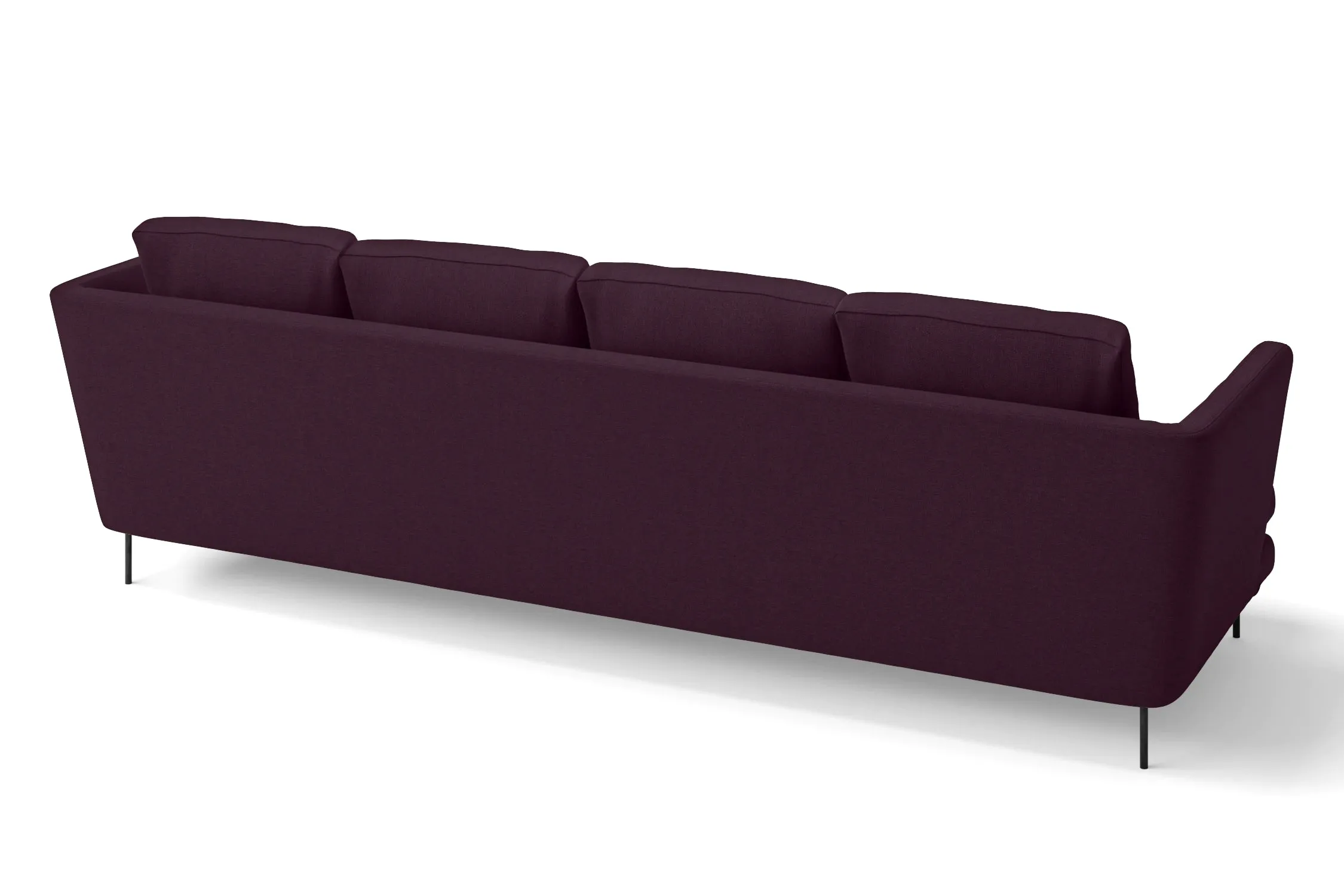 Faenza 4 Seater Sofa Purple Linen Fabric