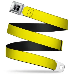 Ford Mustang Seatbelt Belt - Yellow Webbing