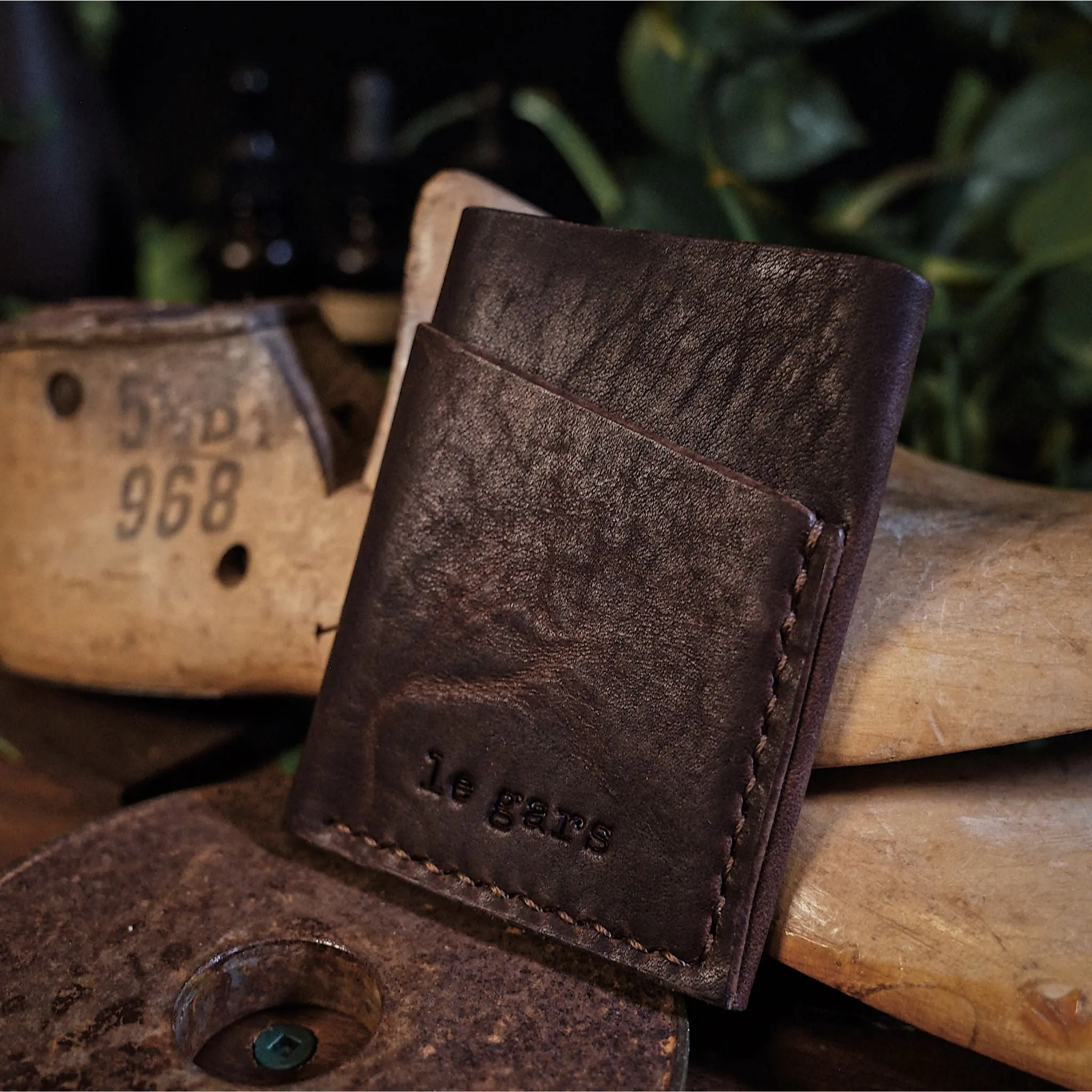 Gaspé Leather Cardholder – Dark Brown Edition