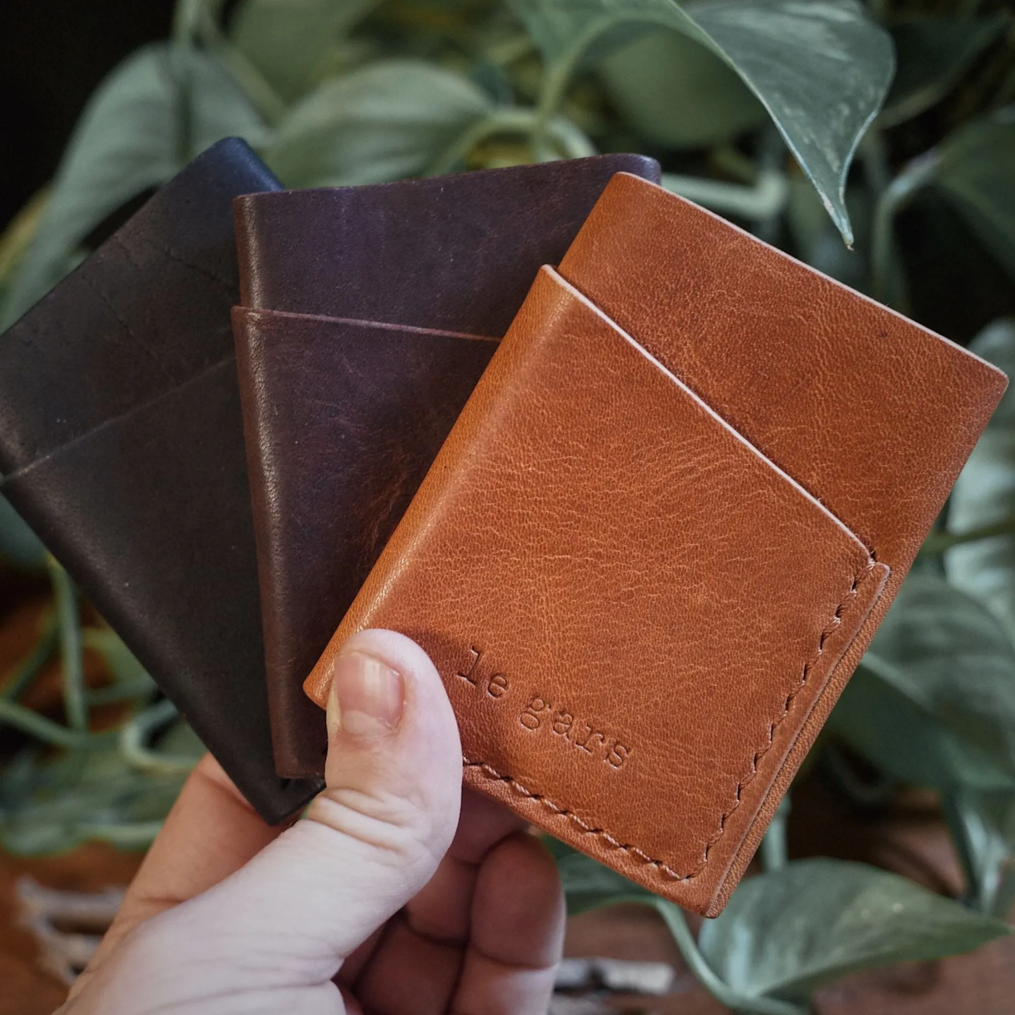 Gaspé Leather Cardholder – Dark Brown Edition