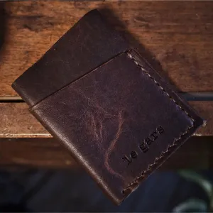 Gaspé Leather Cardholder – Dark Brown Edition
