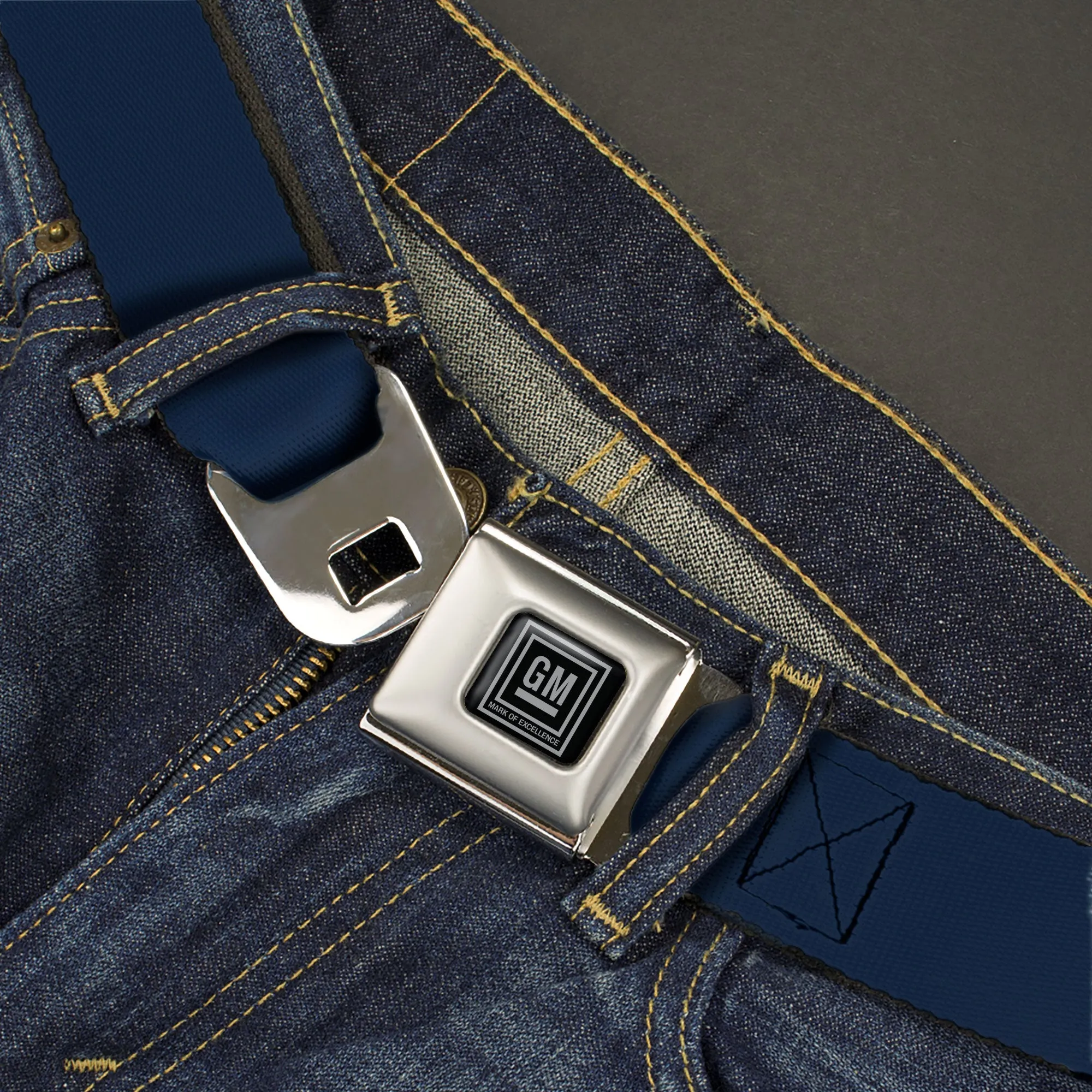 GM Seatbelt Belt - Navy Webbing