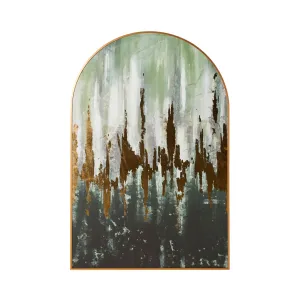 Golden Forest Arched Framed Canvas 80.8x120.8xm