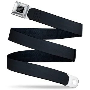 Honda Motorcycle Black/Silver Seatbelt Belt - Black Panel Webbing