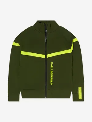 Karl Lagerfeld Boys Branded Zip Up Top