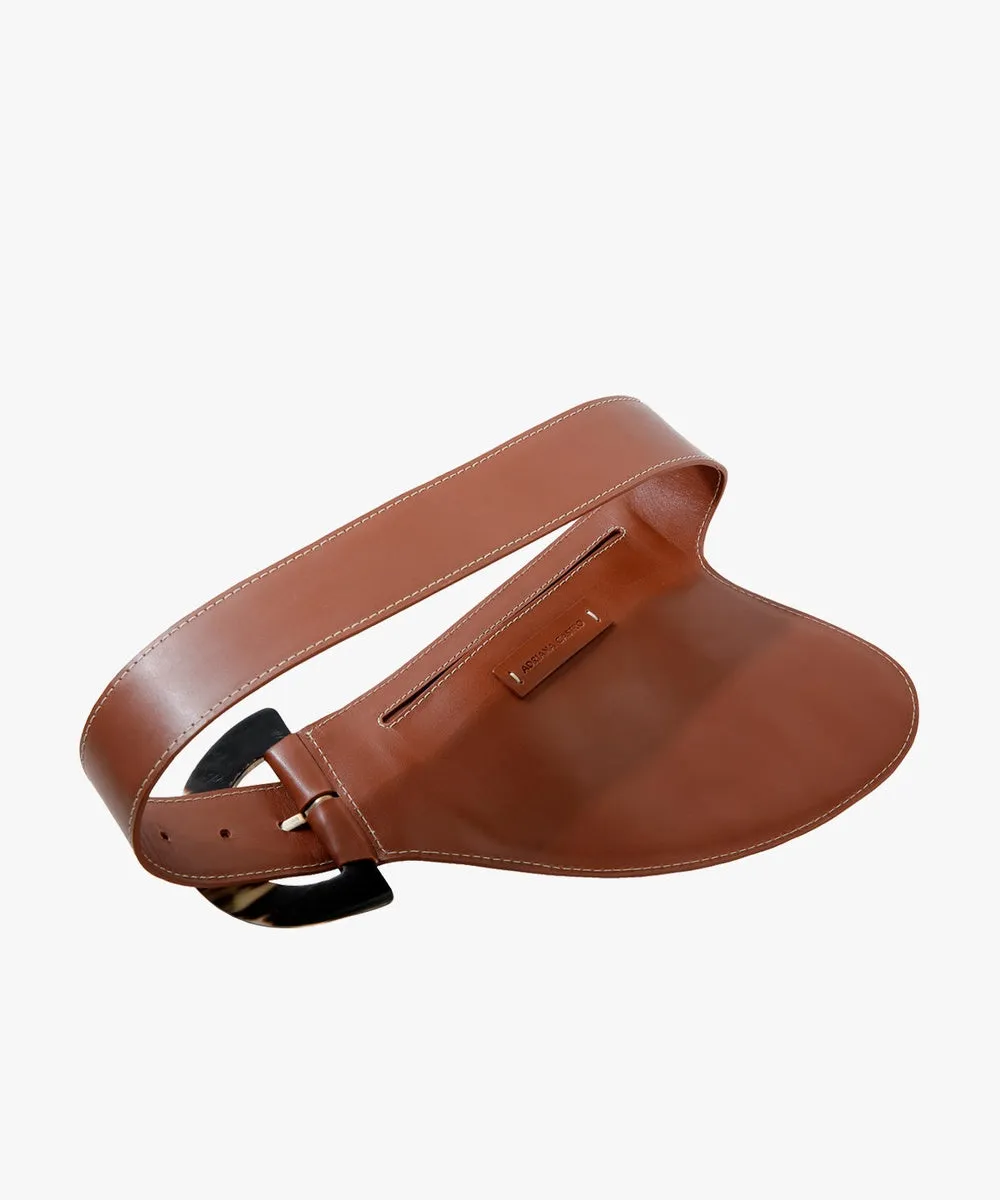 La Jefa Belt in Leather | Marron