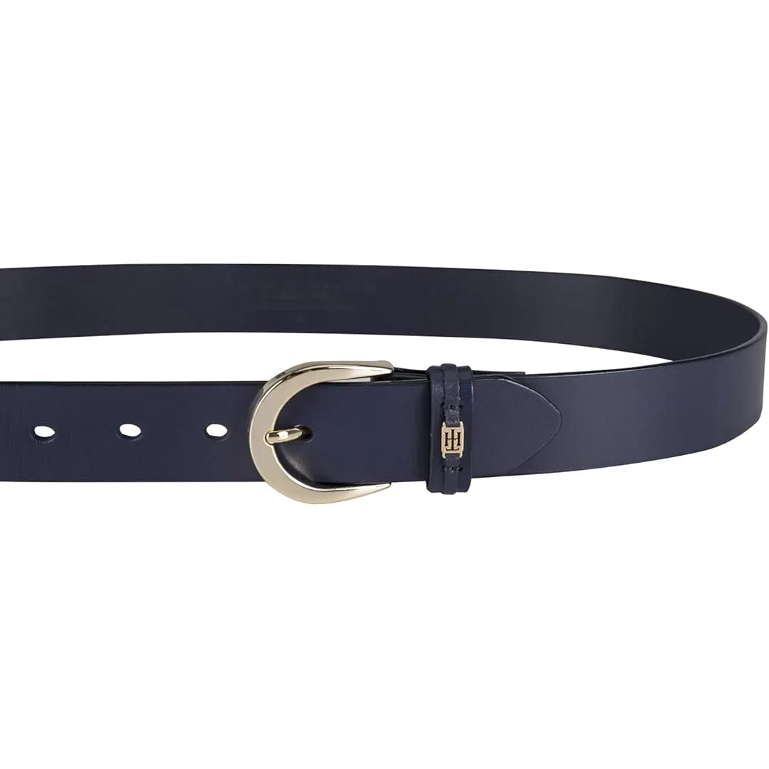 Leather Belt Stylish Logo Buckle Waist Belt