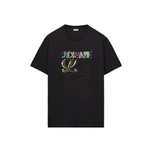 Loewe Glitch Anagram T-Shirt Black