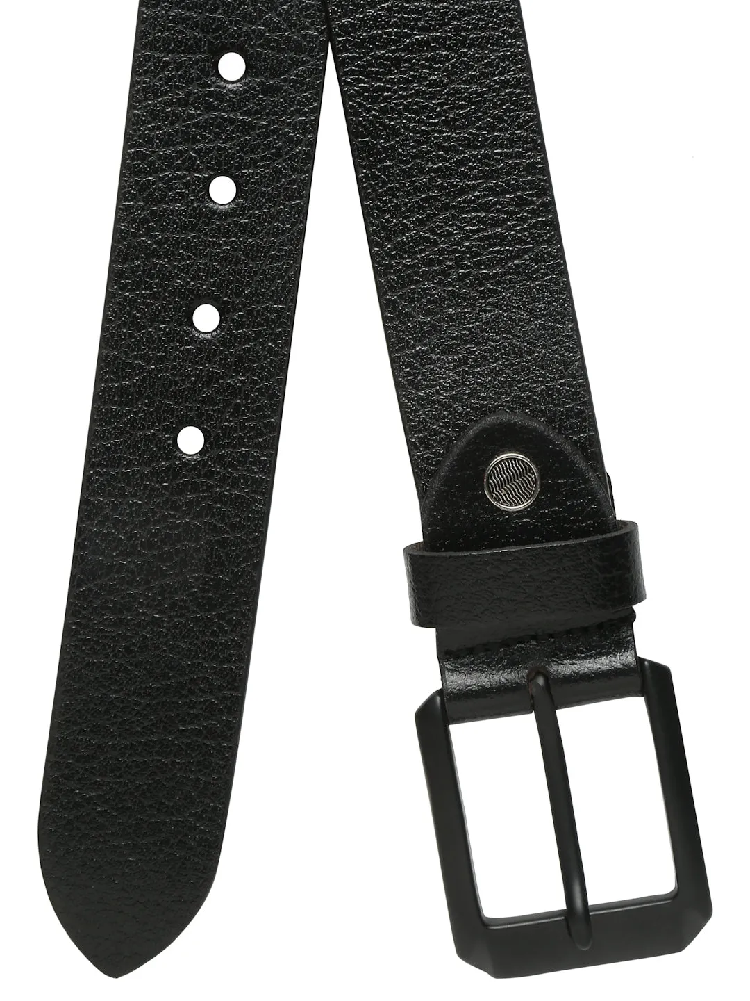 Men Vintage Black Leather Casual belt